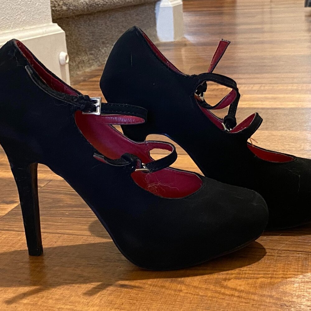 Madeline Girl Black Mary Jane Heels